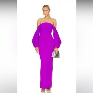 Solace London Lotta Maxi Dress in purple